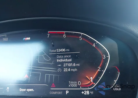 2021 BMW X4 xDrive30I z USA, uszkodzony, nr VIN 5UX2V1C07M9F33901